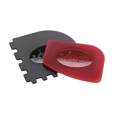 Lodge 2PK REDBLK Pan Scraper SCRAPERCOMBO